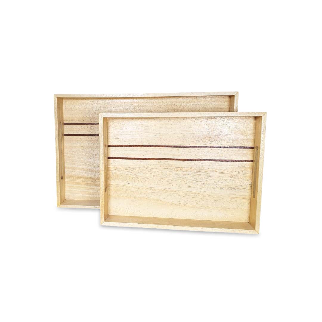 Set 2 plateaux Rectangulaires