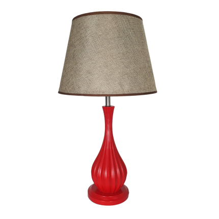 Lampe de Chevet Rouge - Bois
