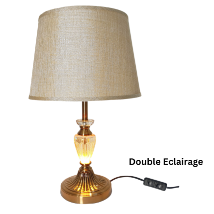 Lampe de table Double éclairage - 55 X 35 Cm