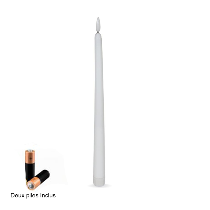 Bougies LED decorative - 28 X 2 Cm - avec Deux piles inclus