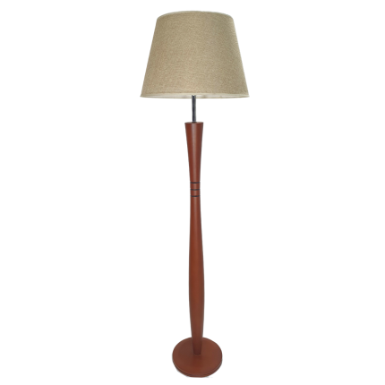 lampadaire marron - en bois- 160 X 45 Cm