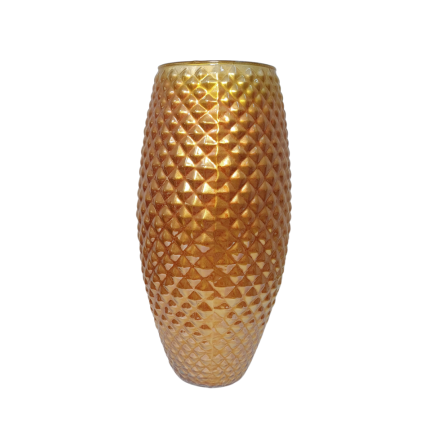 vase en Verre décoratifs - Champagne - 35 X 16 Cm
